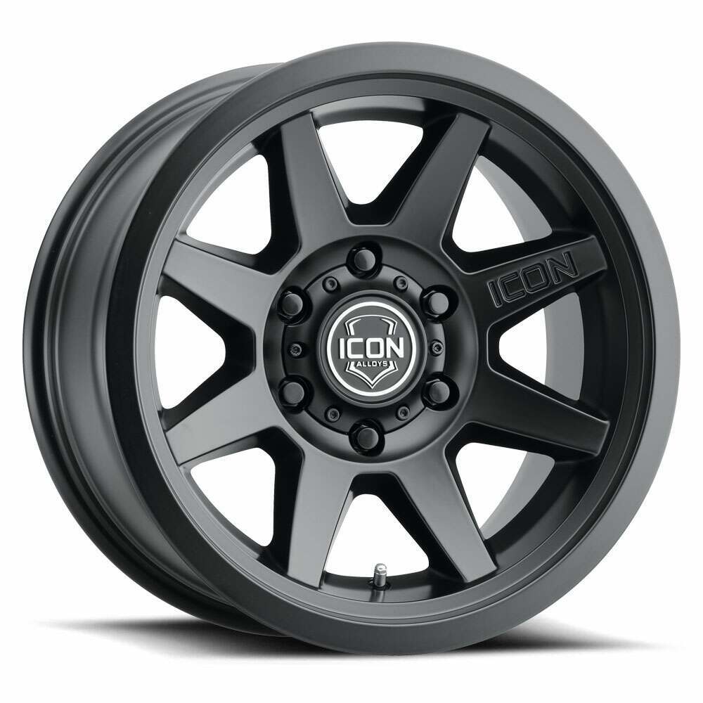 Icon ALLOYS REBOUND SLX SAT BLK - 17 X 8.5 / 6 X 5.5 / 25MM / 5.75" BS (2019-2022 Bronco, Ranger, Tundra) - 1917859057SB