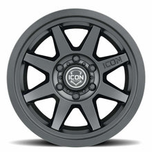 Icon ALLOYS REBOUND SLX SAT BLK - 17 X 8.5 / 6 X 5.5 / 25MM / 5.75" BS (2019-2022 Bronco, Ranger, Tundra) - 1917859057SB
