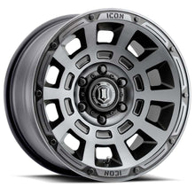 Icon ALLOYS THRUST SMK SAT BLK -17 X 8.5 / 5 X 150 / 25 MM / 5.75" BS (2007-2021 LX570, Land Cruiser, Tundra) - 2817855557SSBT