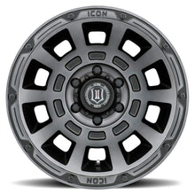 Icon ALLOYS THRUST SMK SAT BLK -17 X 8.5 / 5 X 150 / 25 MM / 5.75" BS (2007-2021 LX570, Land Cruiser, Tundra) - 2817855557SSBT
