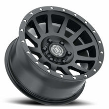 Icon ALLOYS COMPRESSION SAT BLK - 17 X 8.5 / 5 X 5 / -6MM / 4.5" BS (2007-2022 Gladiator, Wrangler JK, Grand Cherokee, Wrangler) - 2017857345SB