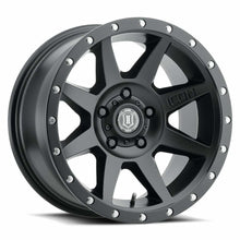 Icon ALLOYS REBOUND SAT BLK - 17 X 8.5 / 5 X 5.5 / 0MM / 4.75" BS (2009-2018 1500, Ram 1500) - 1817858547SB