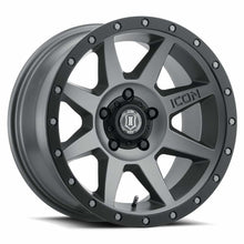 Icon ALLOYS REBOUND TITANIUM - 17 x 8.5 / 5 X 4.5 / 0MM / 4.75" BS (1986-2007 Cherokee, Comanche, Grand Cherokee, Liberty, Wrangler) - 1817856547TT