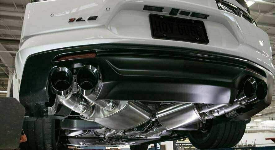 Corsa NPP Valve Ready Axle Back Exhaust System - Black Tips (2016+ Camaro SS & ZL1) - 14789BLK