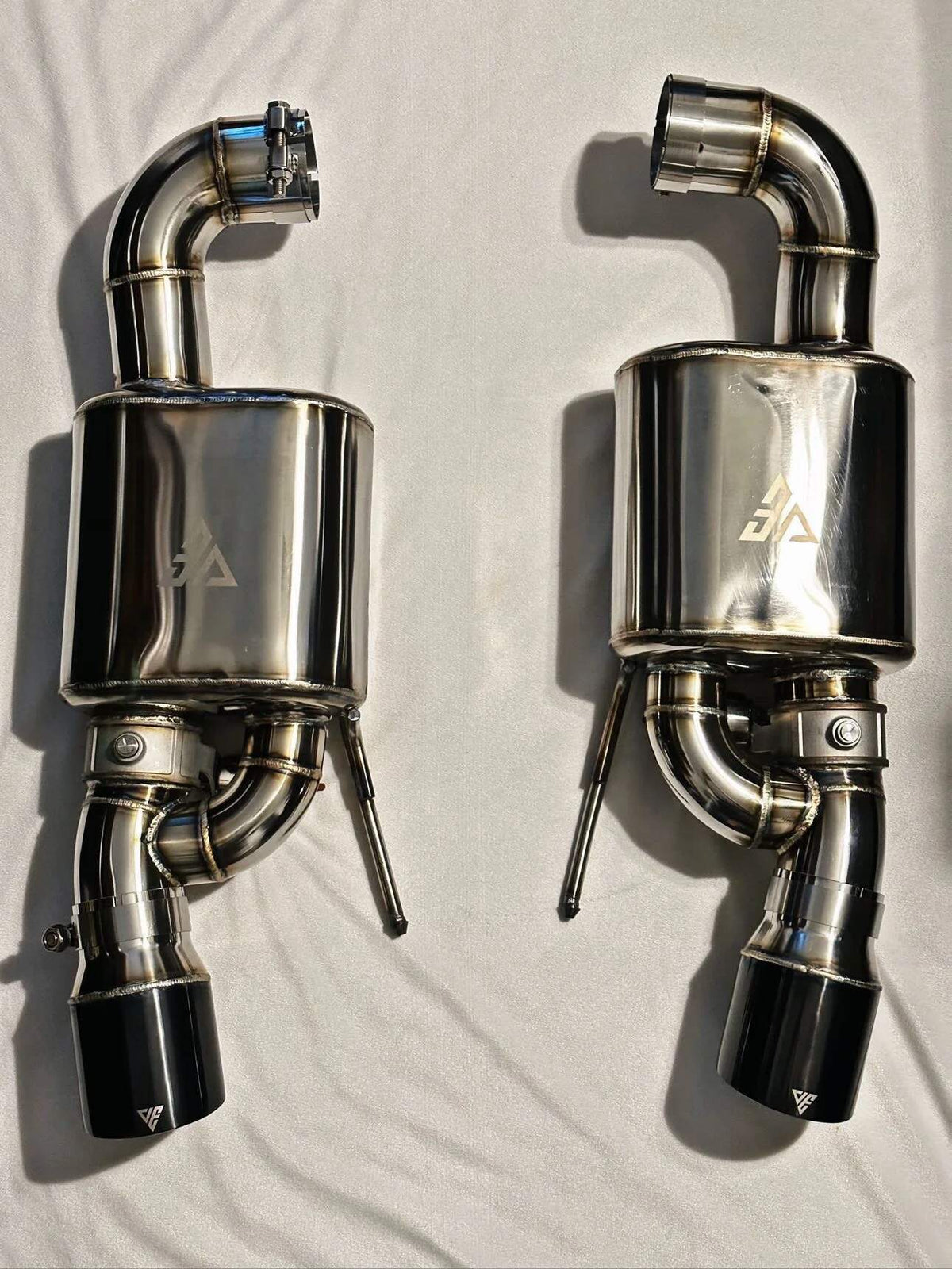 Valved Exhausts Axle Back Exhaust System - Stainless Steel (2015-2017 Mustang GT) - MUSTAX2015SS