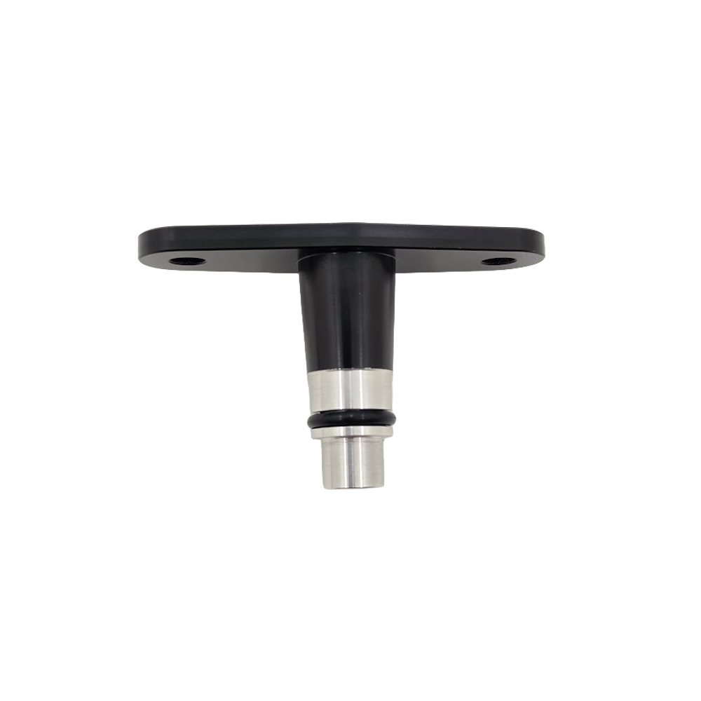 UPR Coyote 5.0 Evaporator Plate Vacuum Port Adapter installed