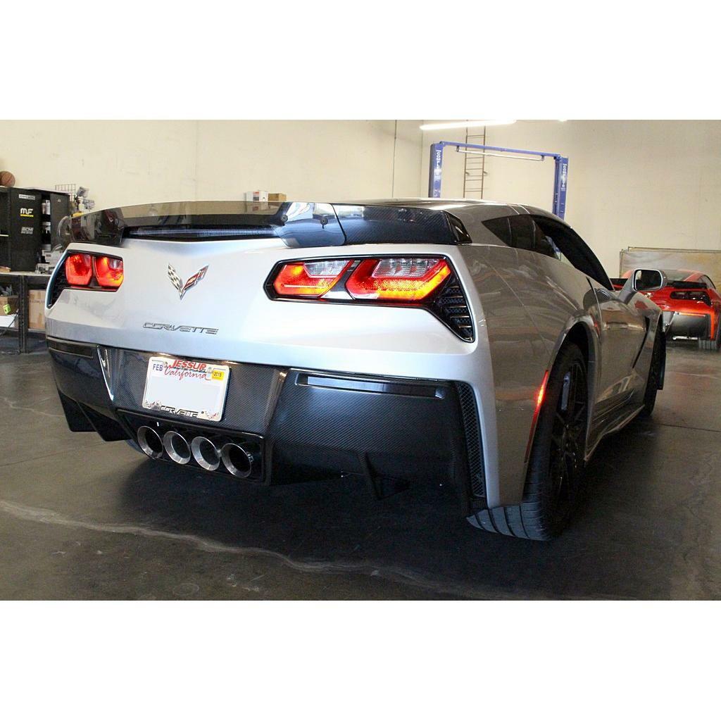 APR Rear Spoiler Version II Track Pack W/O Wickerbill (2014-up Corvette C7) - AS-105722