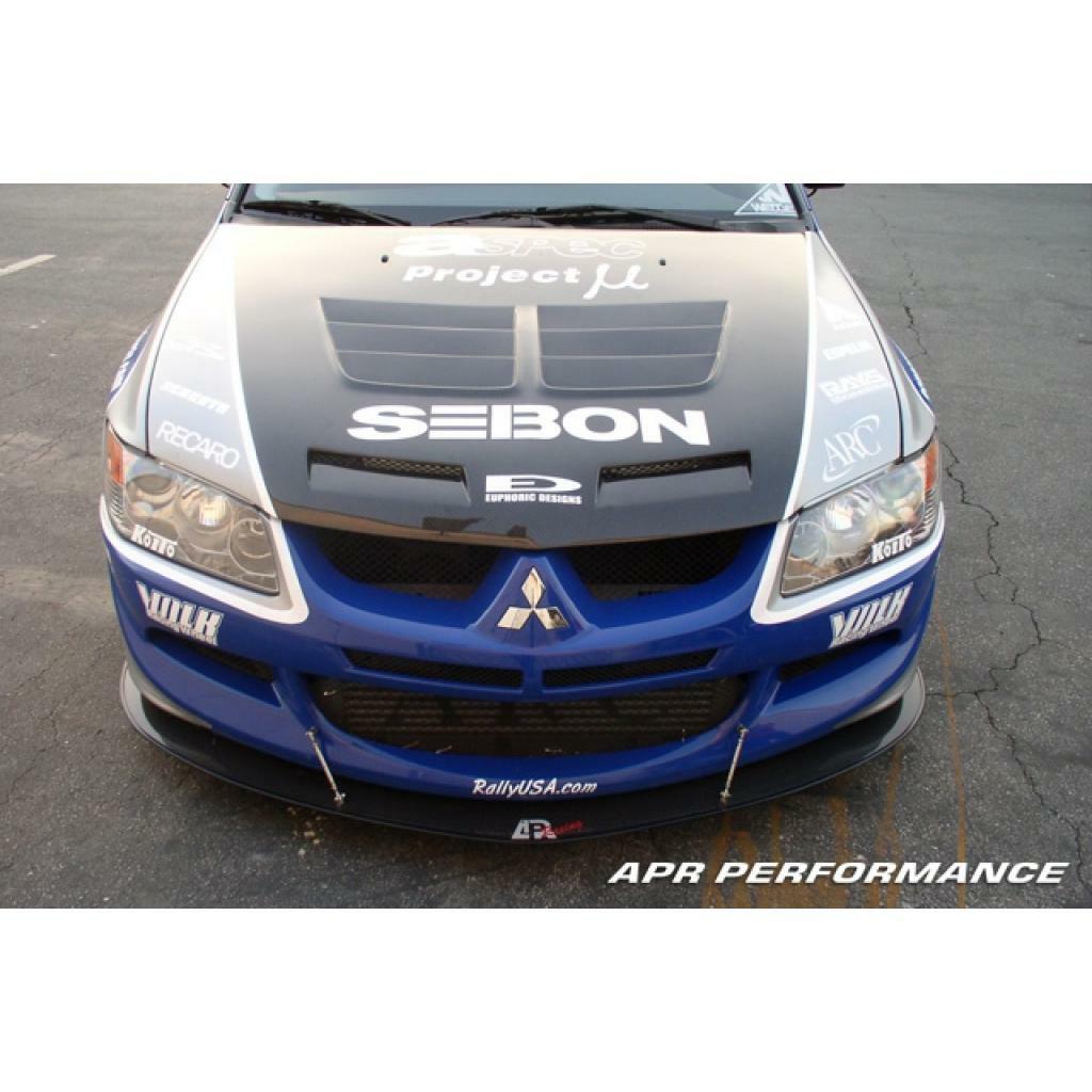 APR Carbon Fiber Wind Splitter With Rods (2003-2005 EVO 8) - CW-483008