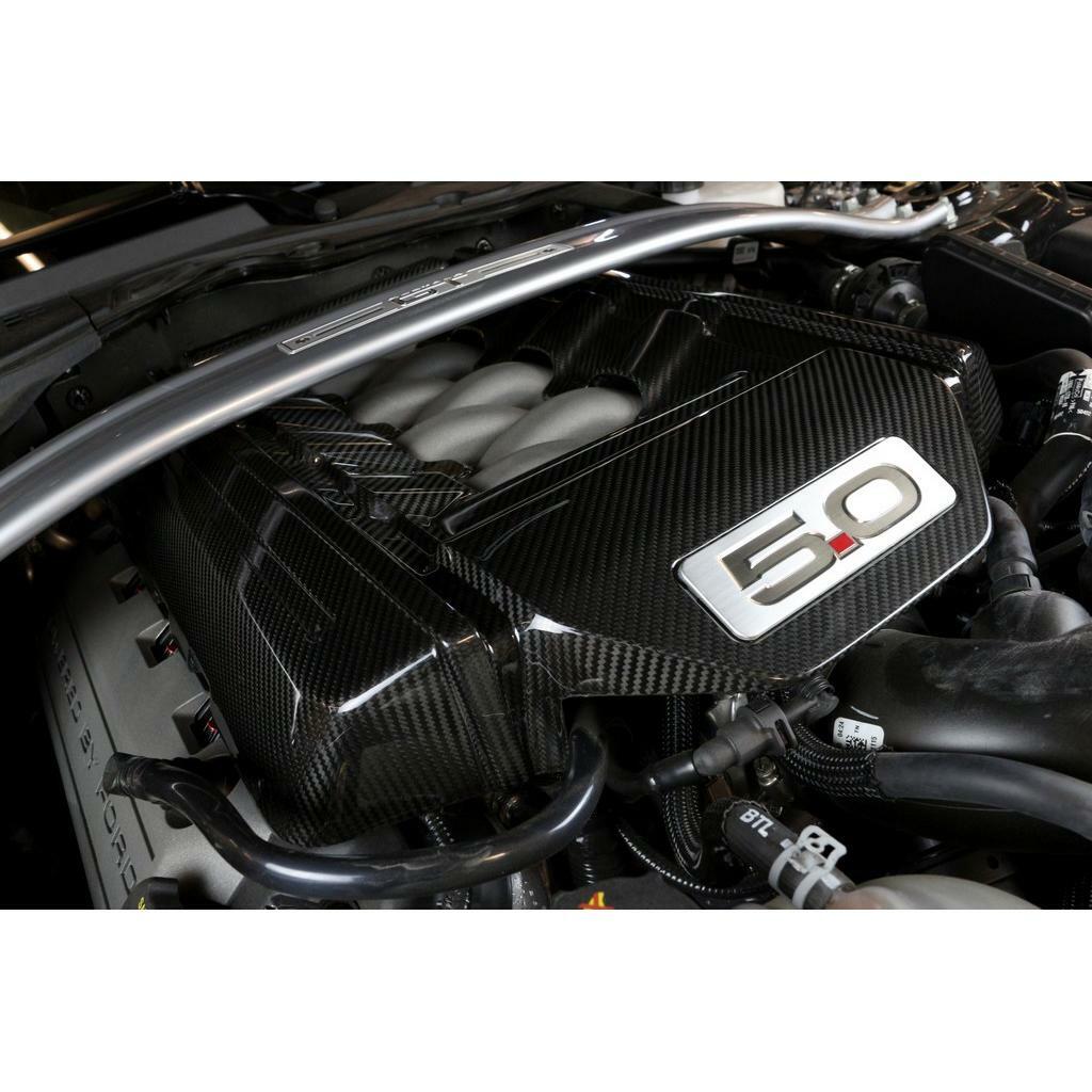 APR Carbon Fiber Engine Cover 5.0 (2015-2017 Mustang) - CBE-MUGENG15