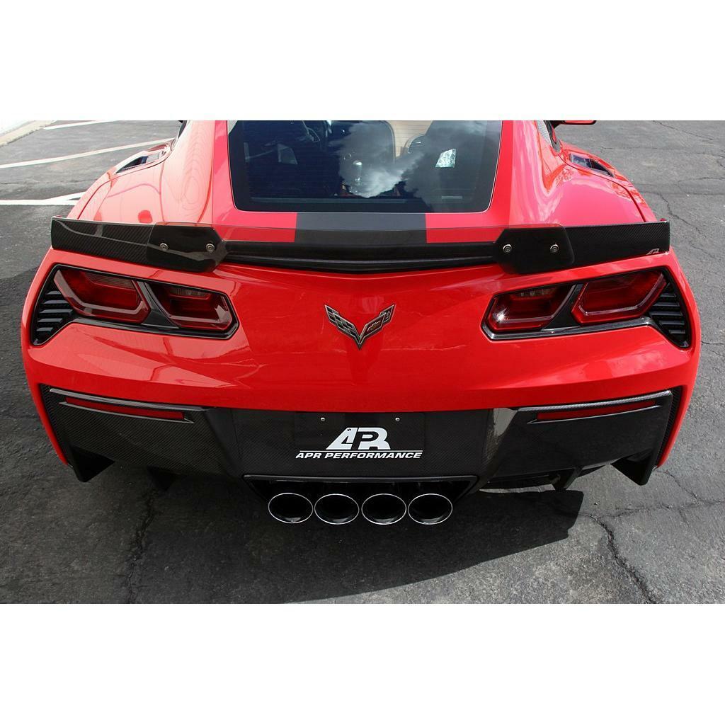 APR Rear Spoiler Version II Track Pack W/O Wickerbill (2014-up Corvette C7) - AS-105722