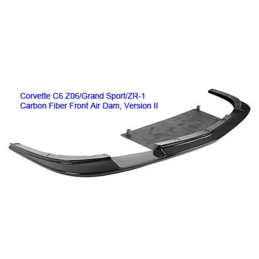 APR Carbon Fiber Front Airdam Version II W/ Bumper Reinforcement (2005-2013 Corvette C6 ZO6/Grand Sport/ZR-1 ONLY) - FA-208426
