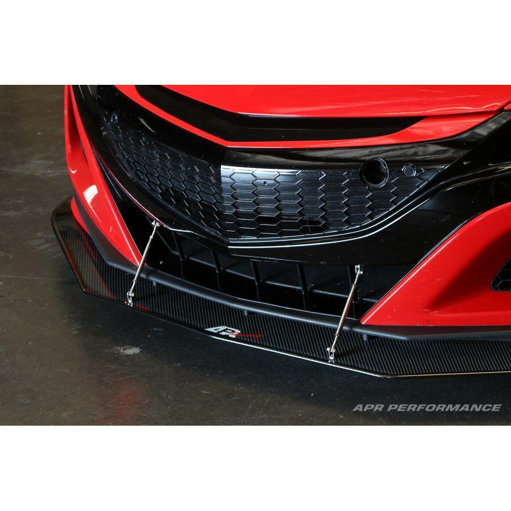 APR Carbon Fiber Wind Splitter With Rods (2016-up NSX) - CW-916026