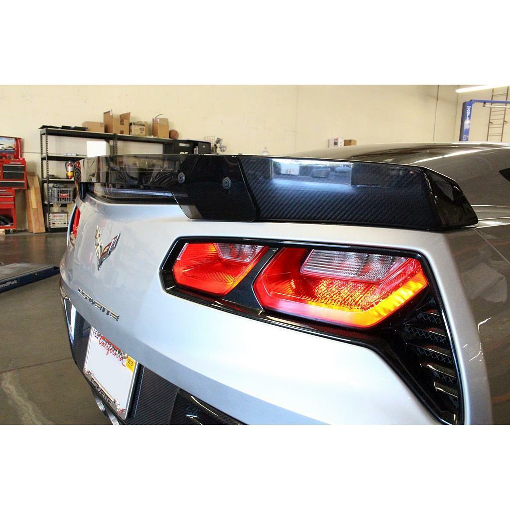 APR Rear Spoiler Version II Track Pack W/O Wickerbill (2014-up Corvette C7) - AS-105722