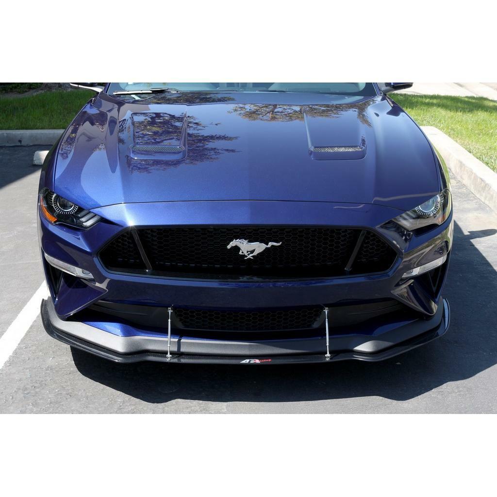 APR Carbon Fiber Wind Splitter With Rods (2018--2023 Saleen Mustang) - CW-201895