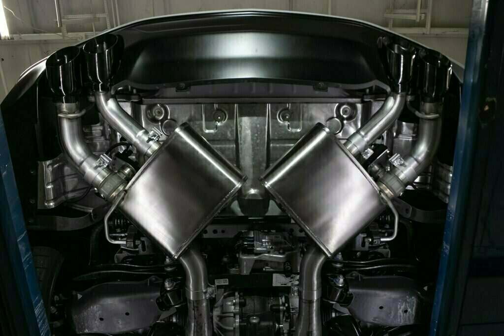 Corsa NPP Valve Ready Axle Back Exhaust System - Black Tips (2016+ Camaro SS & ZL1) - 14789BLK