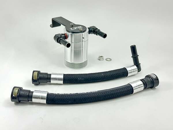 UPR Plug N Play Oil Catch Can Separator - Satin Silver (2024 Ranger 2.3L) - 5049-303