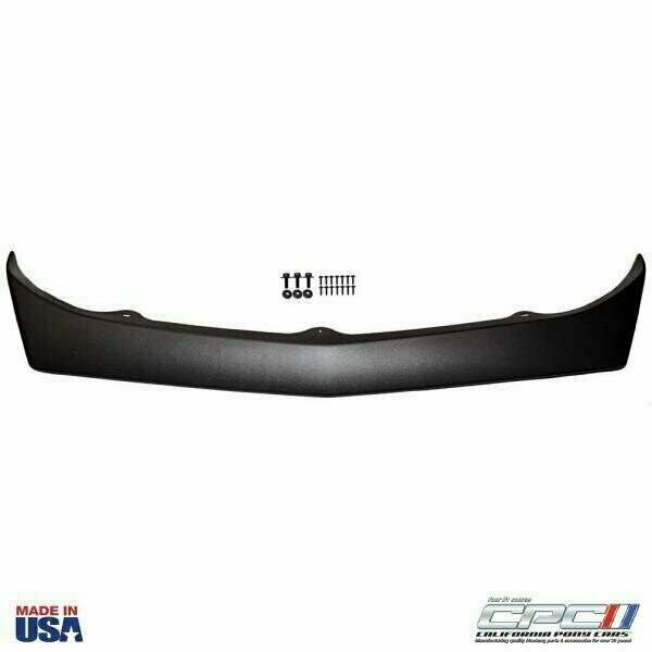 California Pony Cars Premium Concours Correct 1969 Mustang Front Air Dam Spoiler,Mack 1 Hair Cell Texture, Incl Hardware,Black - BOD-069-213