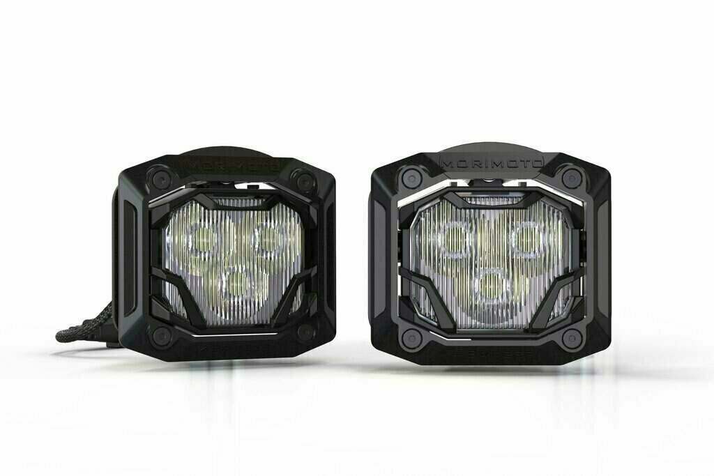 Morimoto 4Banger Flush-Mount Kit: (HXB White Wide Beam) - 4B-FLUSH-1006