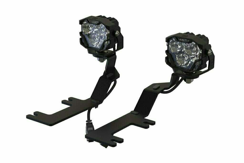 Morimoto 4Banger A-Pillar Kit: 14-18 Sierra (NCS Yellow Spot Beam) - 4B-PLR-KIT-1085