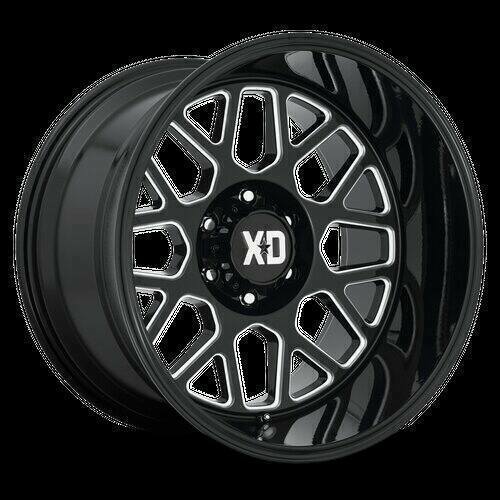 XD Wheels XD849 Grenade 2 20X9 in Gloss Black Milled - 8X180 Bolt, 18 Offset - XD84929088318