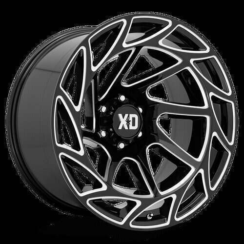 XD Wheels XD860 Onslaught 20X10 in Gloss Black Milled - 8X170 Bolt, -18 Offset - XD86021087318N