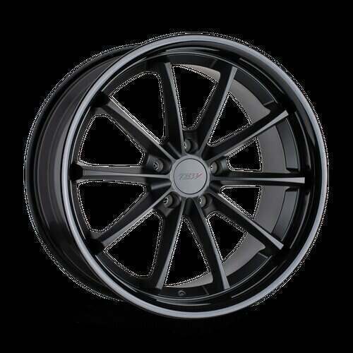 TSW Wheels Sweep 18X8.5 in Matte Black W/ Gloss Black Lip - 5X4.5 Bolt, 40 Offset - 1885SWP405114B76