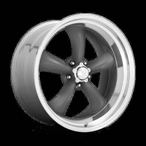 American Racing Wheels VN215 Classic Torq Thrust Ii 15X6 in Mag Gray W/ Machined Lip - 5X4.75 Bolt, -6 Offset - VN2155661