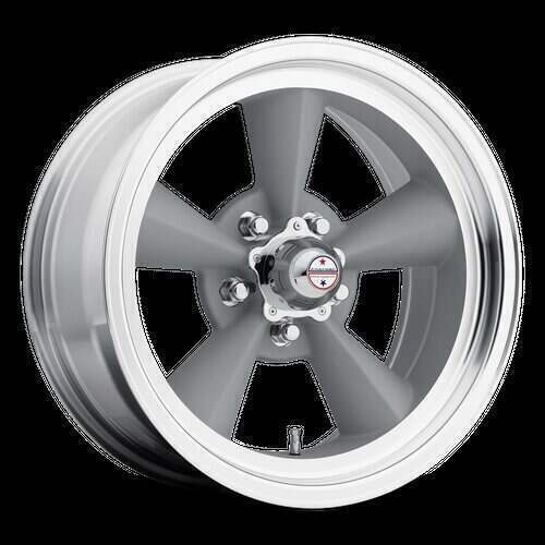 American Racing Wheels VN309 Tt O 15X7 in Vintage Silver W/ Machined Lip - 5X4.75 Bolt, -6 Offset - VN3095761US