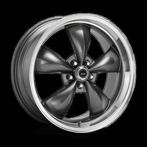 American Racing Wheels AR105 Torq Thrust M 18X8 in Anthracite W/ Machined Lip - 5X4.5 Bolt, 0 Offset - AR105M8865A