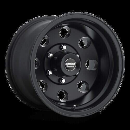 American Racing Wheels AR172 Baja 17X8 in Satin Black - 8X170 Bolt, 0 Offset - AR1727870B