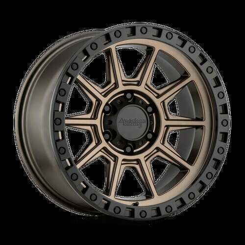 American Racing Wheels AR202 18X9 in Matte Bronze W/ Black Lip - 6X4.5 Bolt, 0 Offset - AR20289064600