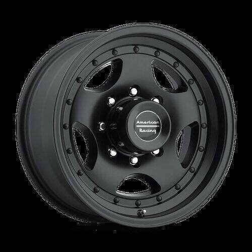 American Racing Wheels AR23 15X10 in Satin Black W/ Clear Coat - 6X5.5 Bolt, -44 Offset - AR235183B