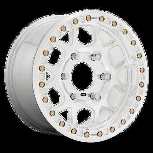 KMC Wheels KM444 Beadlock 17X9 in Raw Machined - 5X5.5 Bolt, 0 Offset - KM44479085500