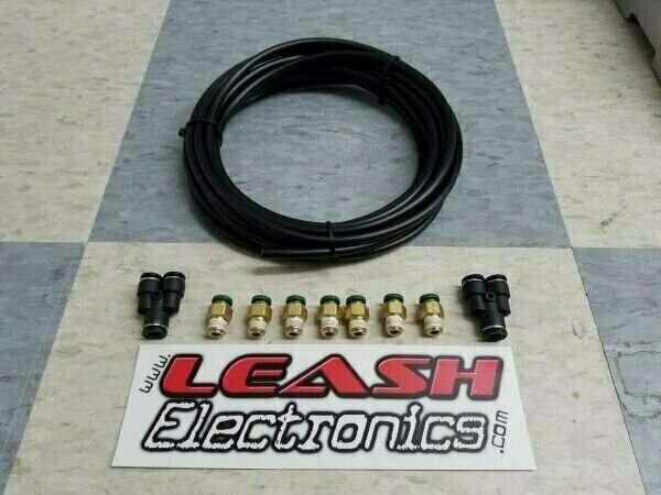 Leash Electronics Dual Wastegate tube and fitting kit - 32