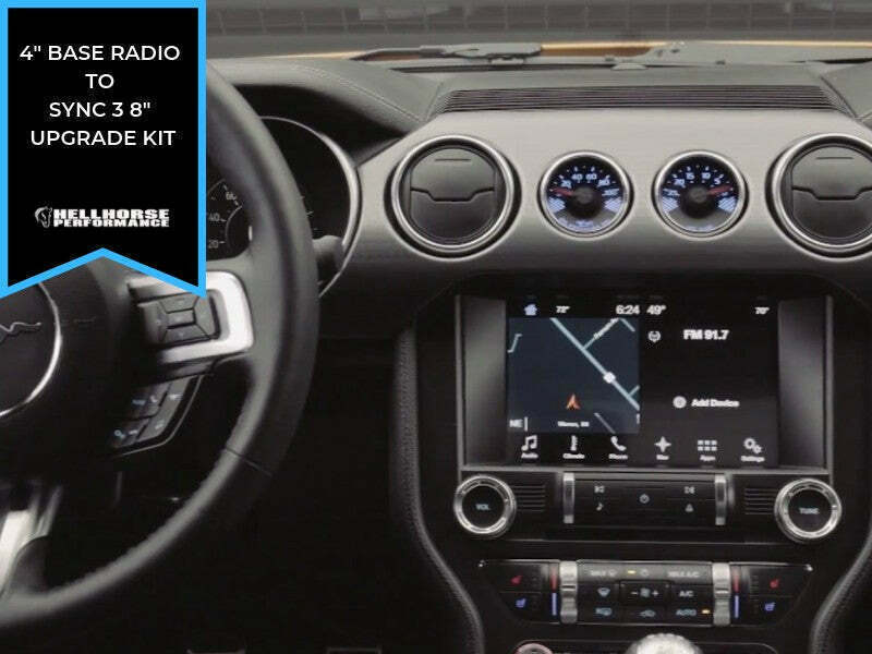 Hellhorse 4" to 8" Touchscreen Conversion Kit w/ SYNC 3 (2015-2023 Mustang All Trims) - HHP-S48