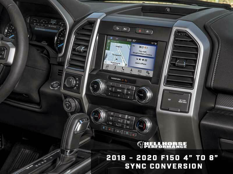 Hellhorse 4" to 8" Touch Screen Conversion Kit  w/ SYNC 3 (2015-2020 F-150) - HHP-S48F1