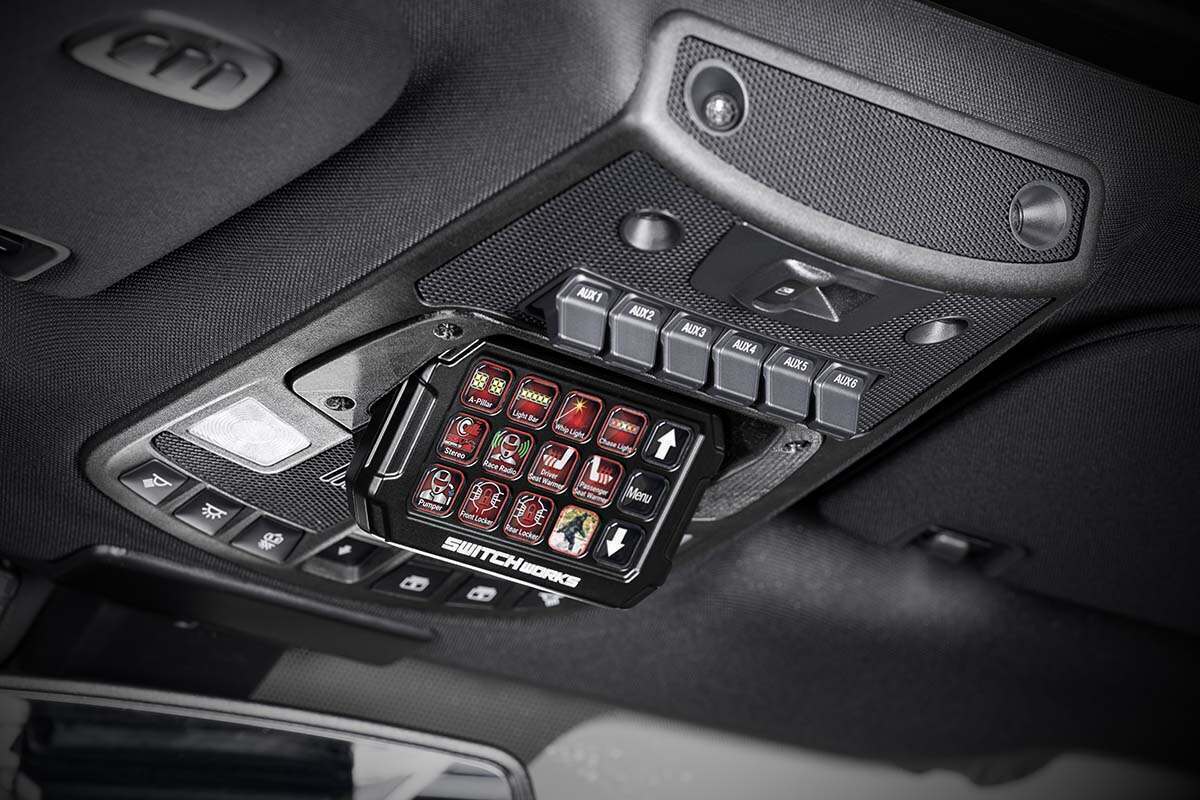 SSV Works 2021-2024 Ford Raptor and 2023-2024 F250/F350 SWITCH Works Alpha12 Mounting Kit  - 230-FRT3-SWE12