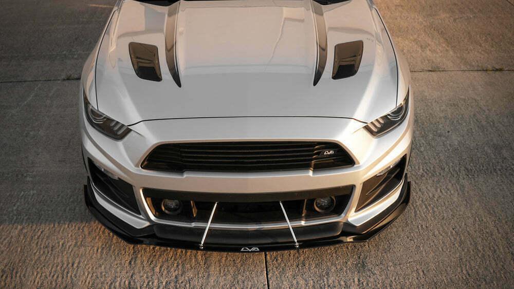 LiquiVinyl LVA 2015-2017 Ford Mustang "ROUSH" Front Splitter - LVA-1517-RSH-FS