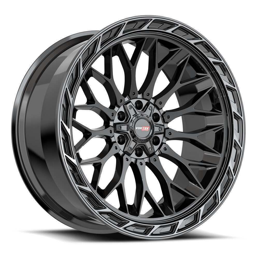 Vortek VRP-503 20x9 6x135 6x139.7 +18 Cb 106.1 Black Diamond Cut Ring With Dark Tint - 5032095718BDCTR