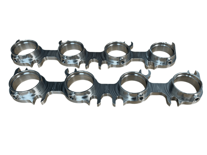 BL Fabrications 2011+ Coyote Billet SS Header Flanges B2B  - COY375HDRS200