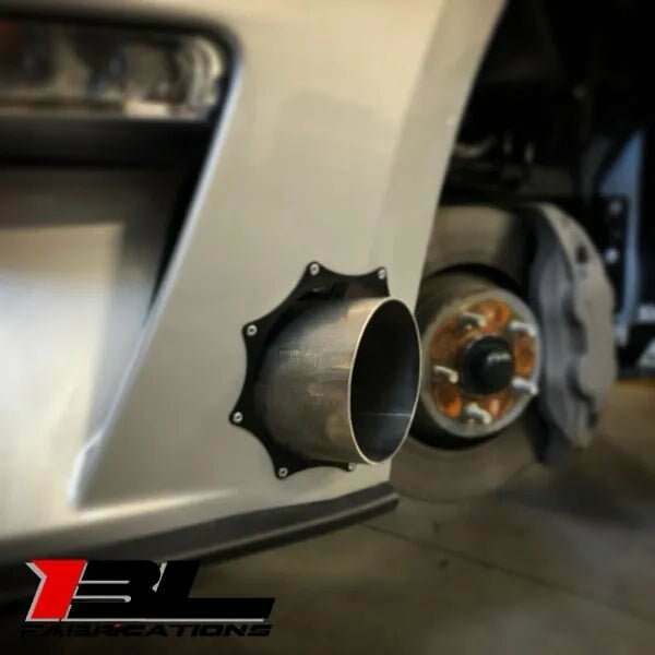 BL Fabrications Exhaust Trim Ring - Aluminum 2.5" Raw - XHS-TRM-1