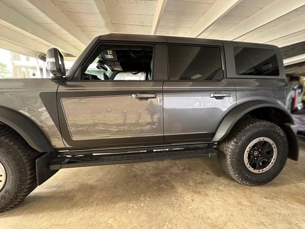 Anchor Room Reverse C-Stripe Side Graphic (2021-2023 4 Door Bronco) - Matte Black - 21FB_RCS_M