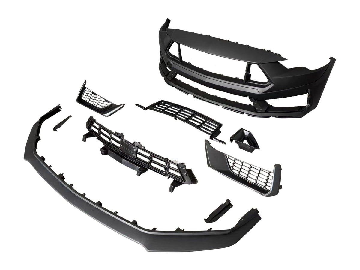 Auto Addict S650 Style Dark Horse Conversion Bumper Kit (2018-2023 Ford Mustang) - AA_MSTG_BUMP_S550_DRK_HRSE_18