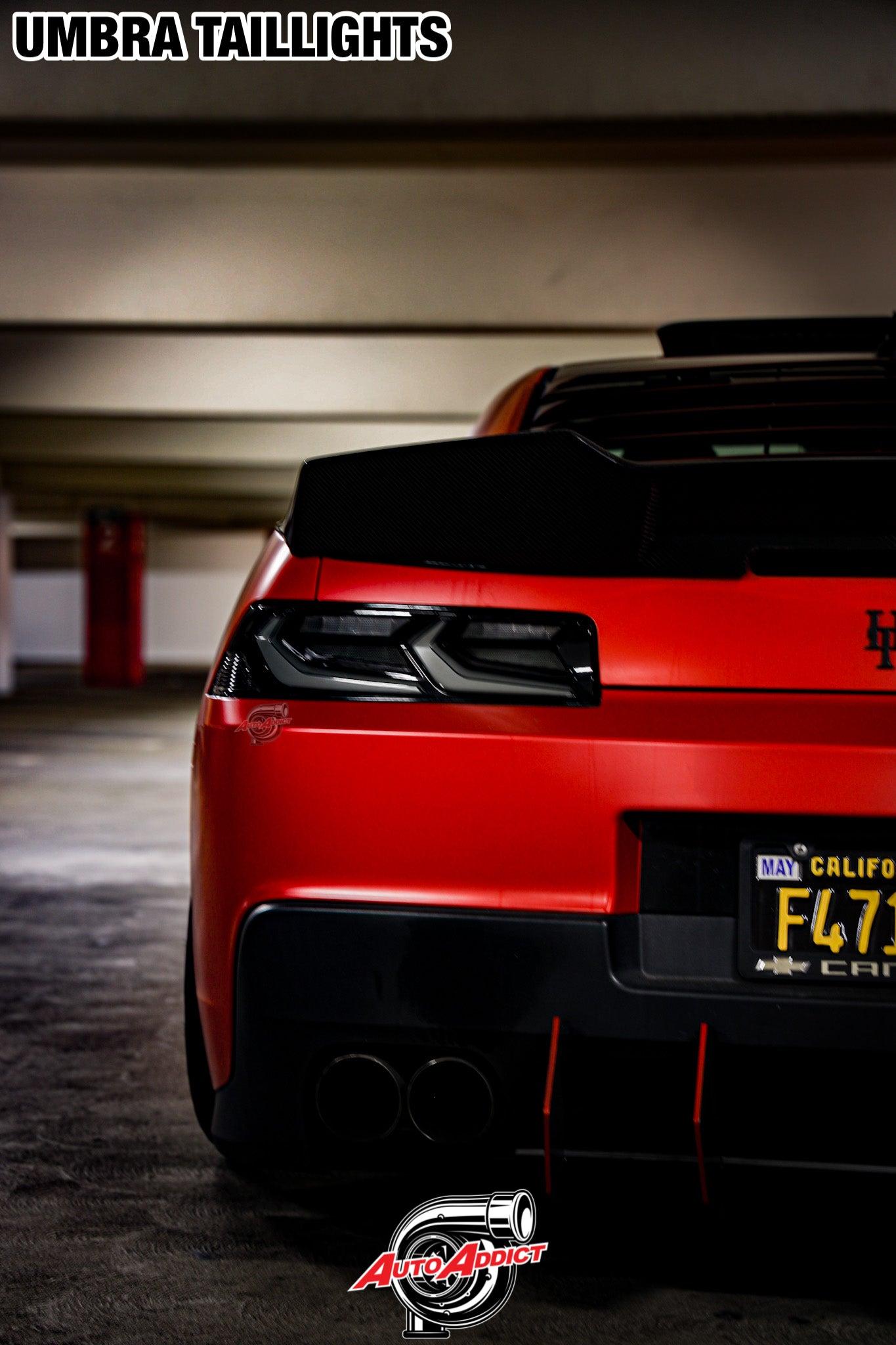 Auto Addict 2010-2011 CHEVY CAMARO UMBRA LED TAILLIGHTS GLOSS BLACK/SMOKE LENS + CUSTOM HARNESS - AA_CMR_UMBA_1011