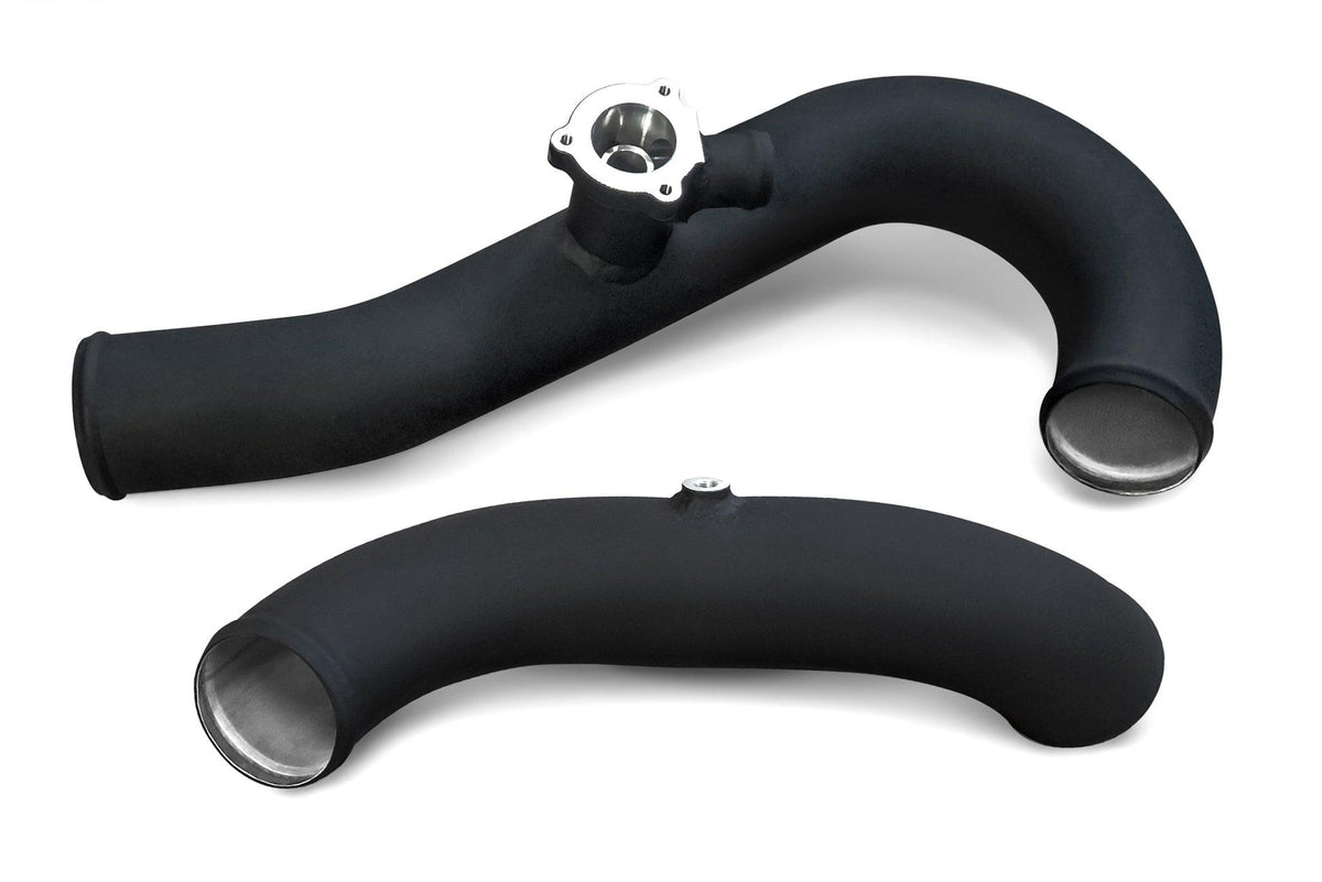 CV Fab Aluminum Intercooler Charge Pipe Kit (2015-2021 Ford Mustang EcoBoost) (Race Intercooler Only) - ECOMUSCHGE1-R