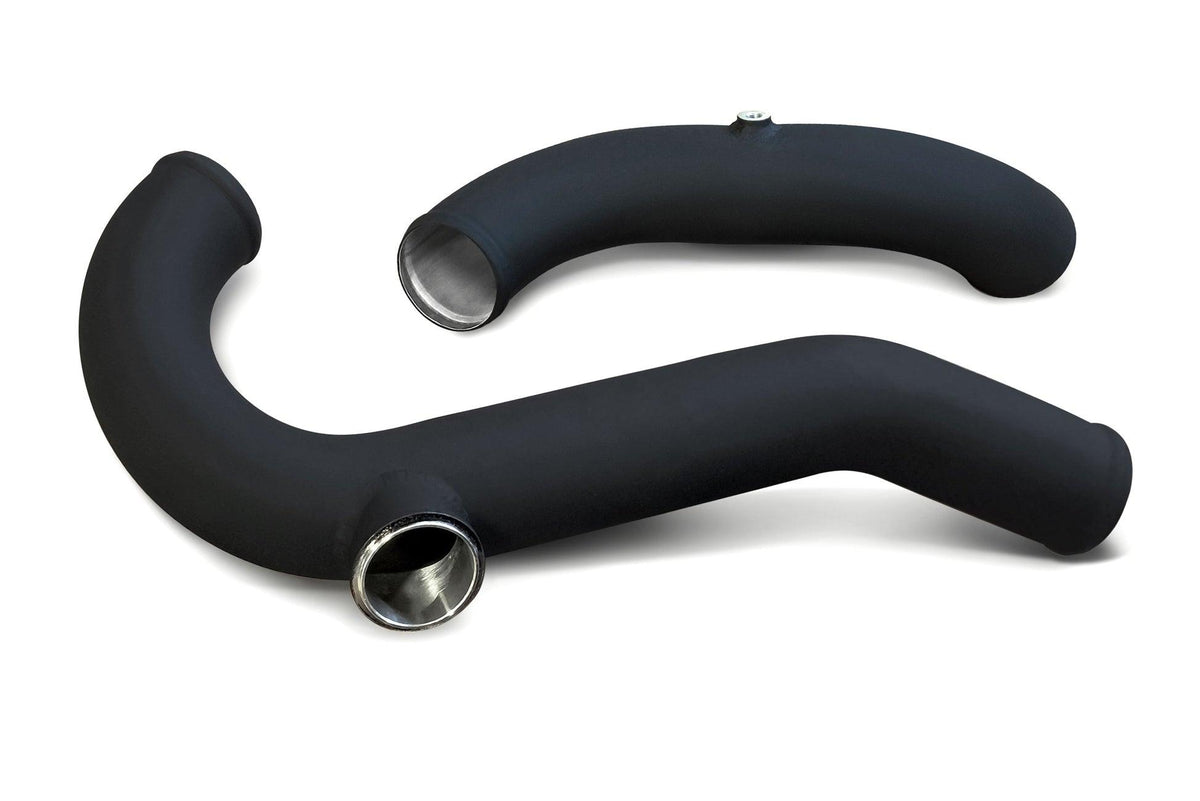 CV Fab Aluminum Intercooler Charge Pipe Kit with TiAL Flange (2015-2021 Ford Mustang EcoBoost) (Race Intercooler Only) - ECOMUSCHGEB1-R