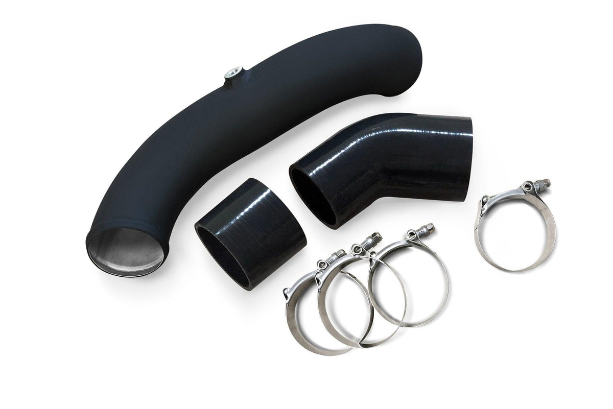 CV Fab Cold-side Aluminum Intercooler Pipe (2015-2021 Ford Mustang EcoBoost) (Race Intercooler Only) - ECOMUSCDIC1-R
