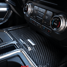 California Pony Cars Carbon Fiber Front Console Sliding Cubby Door Cover (2015-2019 F-Series) - INT-159-254