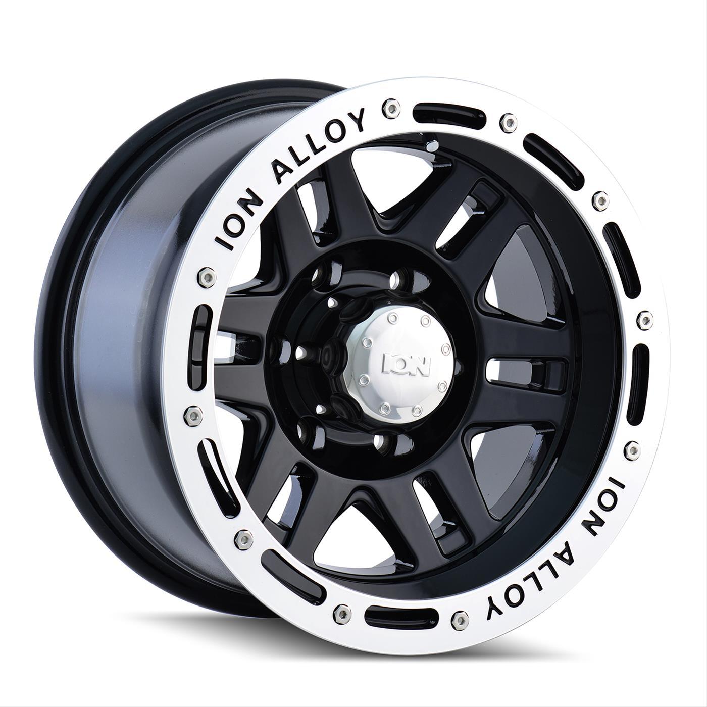 ION Wheels Type 133 15x8 / 5x127 BP / -27mm Offset / 83.82mm Hub Black/Machined Wheel - 133-5873B