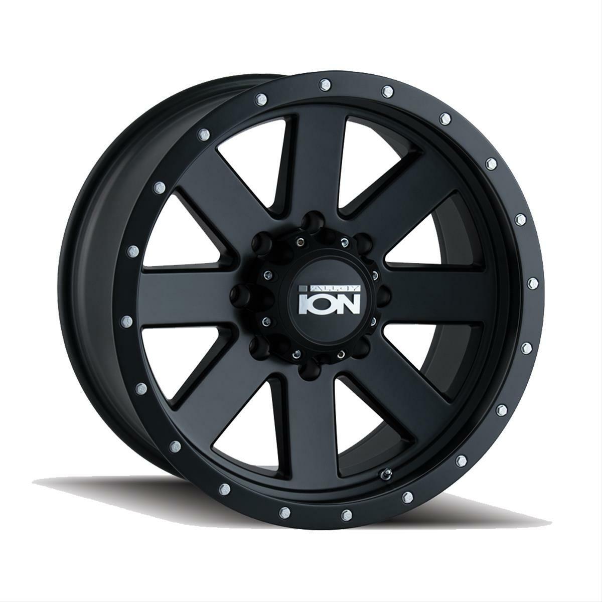 ION Wheels Type 134 17x8.5 / 5x127 BP / 6mm Offset / 83.82mm Hub Matte Black/Black Beadlock Wheel - 134-7873MB